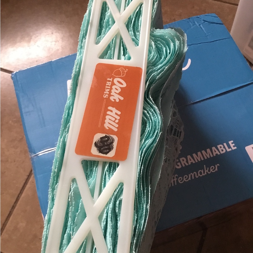 LACE 50 yds by 3 1/2”.$47here $350 store  great bargain new